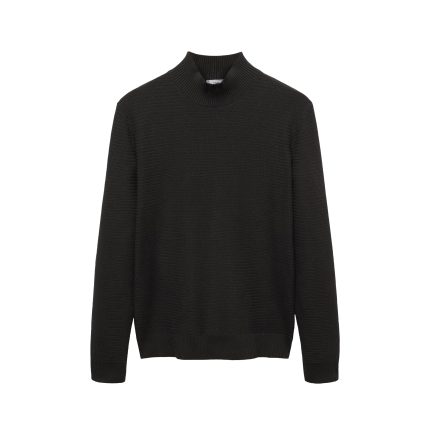 پلیور یقه ایستاده مردانه مانگو مدل SLIM FIT PERKINS COTTON