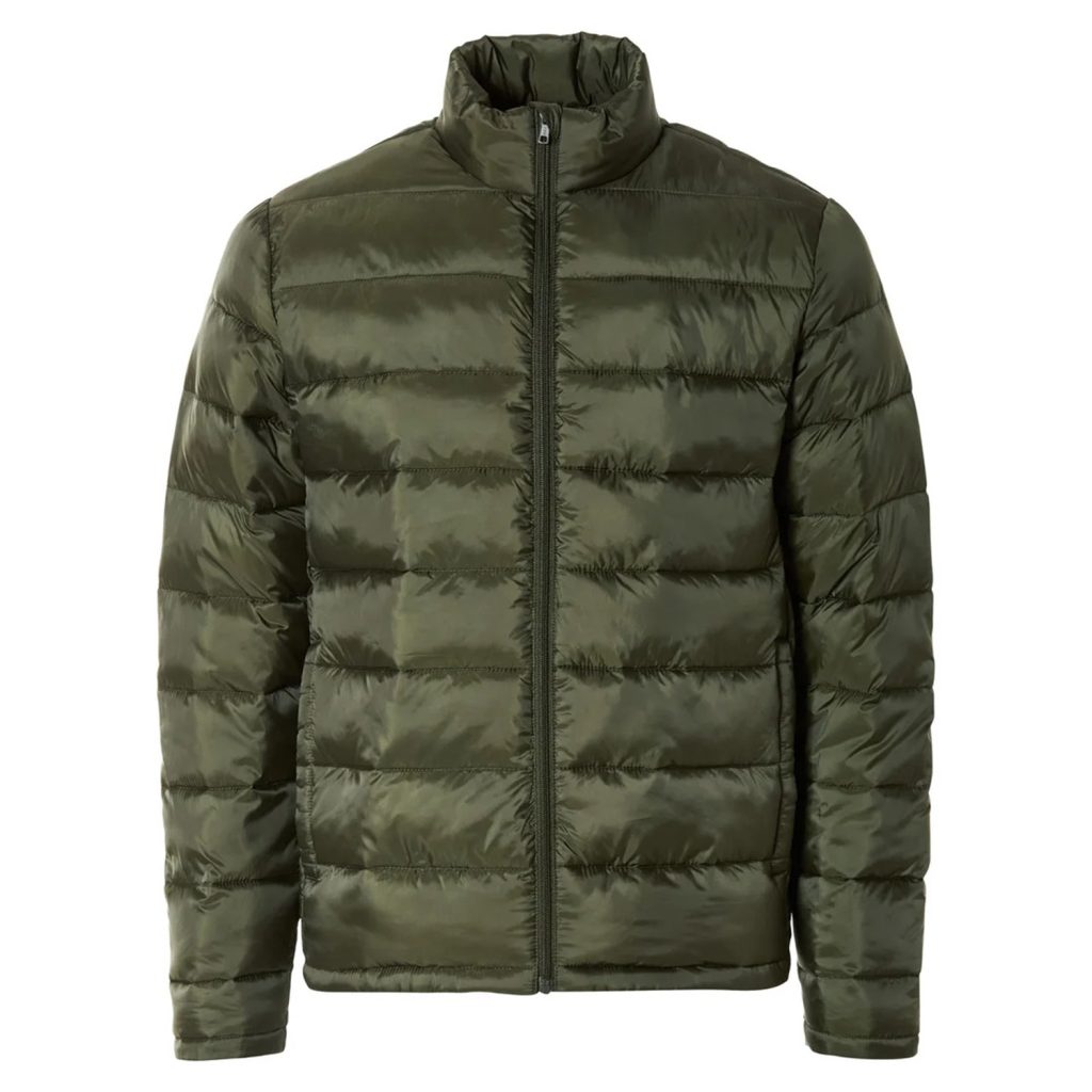 کاپشن مردانه مدل لایت کد Gr476196 رنگ زیتونی