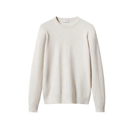 پلیور یقه گرد مردانه مانگو مدل REGULAR FIT COTTON