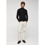 پلیور یقه ایستاده مردانه مانگو مدل SLIM FIT PERKINS COTTON